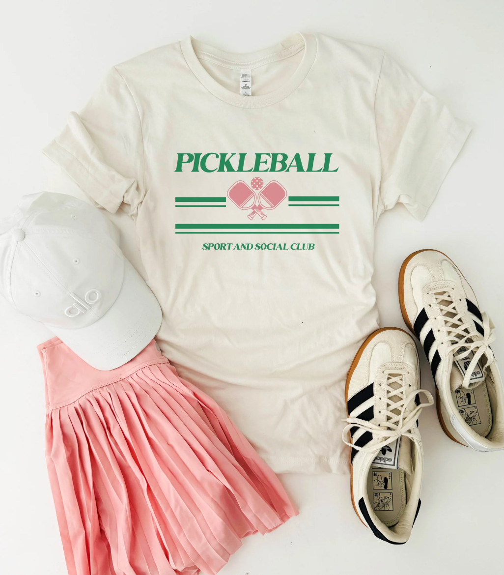 Pickleball Sport and Social Club Tee