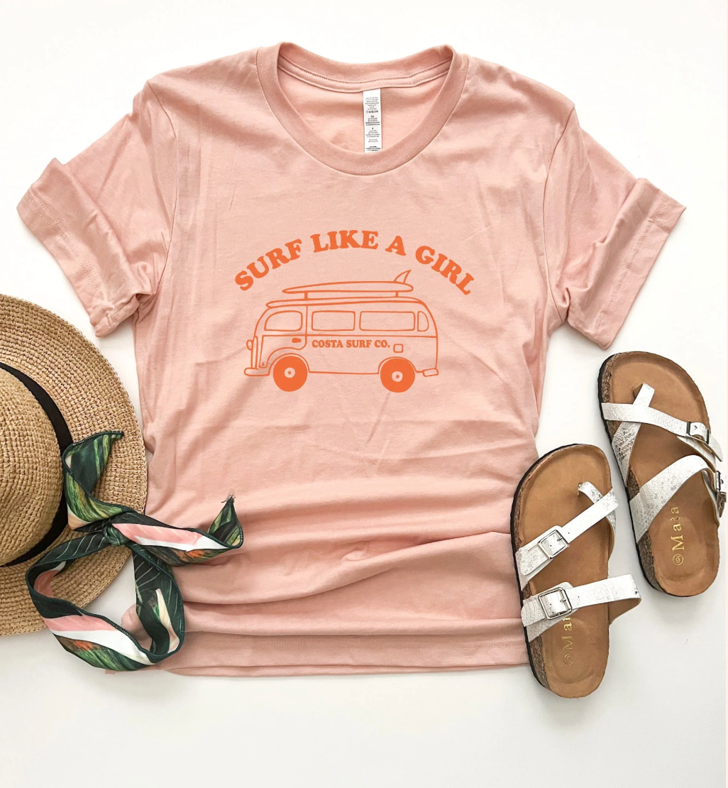 Surf Like a Girl Tee